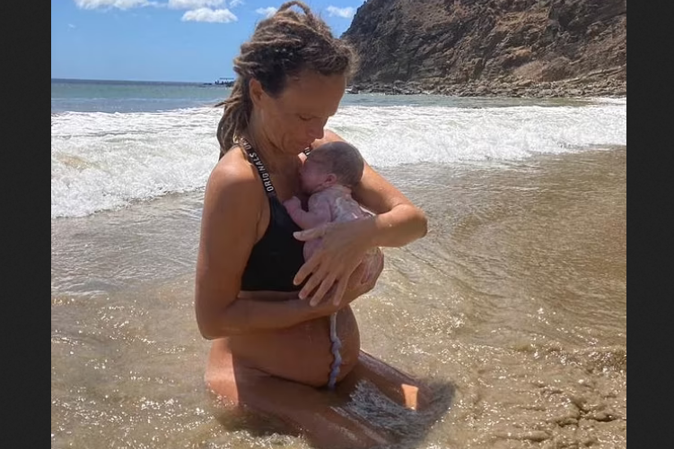 Video of woman giving birth in Pacific Ocean goes viral on social media