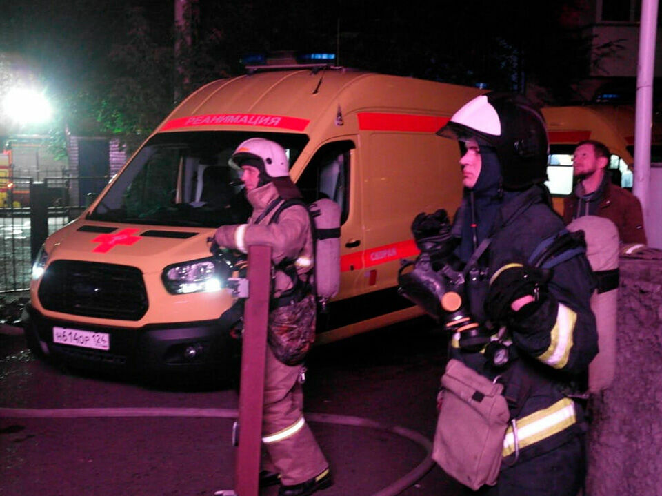 Four people died in a fire in a drug treatment clinic in Krasnoyarsk
