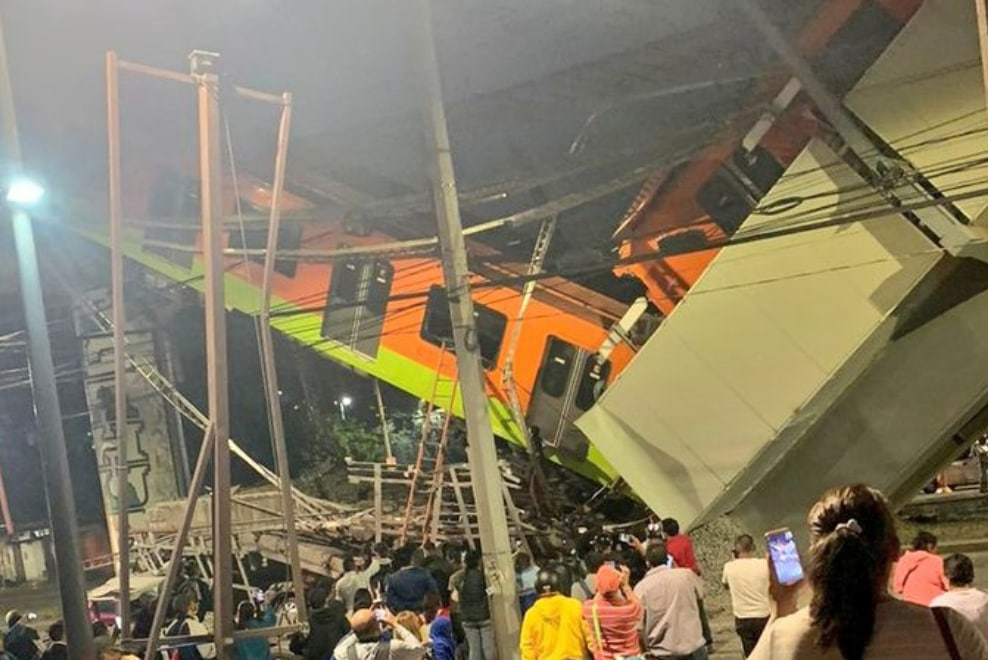 20 people died in a track crash in the Mexican subway