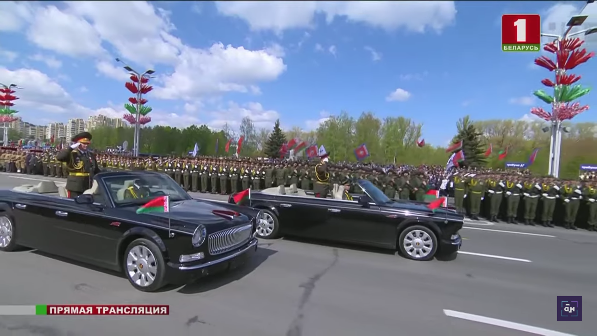 Donated Chinese limousines Hongqi took part in the Victory parade in Minsk