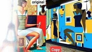 Plagiarism in Egyptian. The Cairo metro was illegally decorated with the works of an artist from Russia