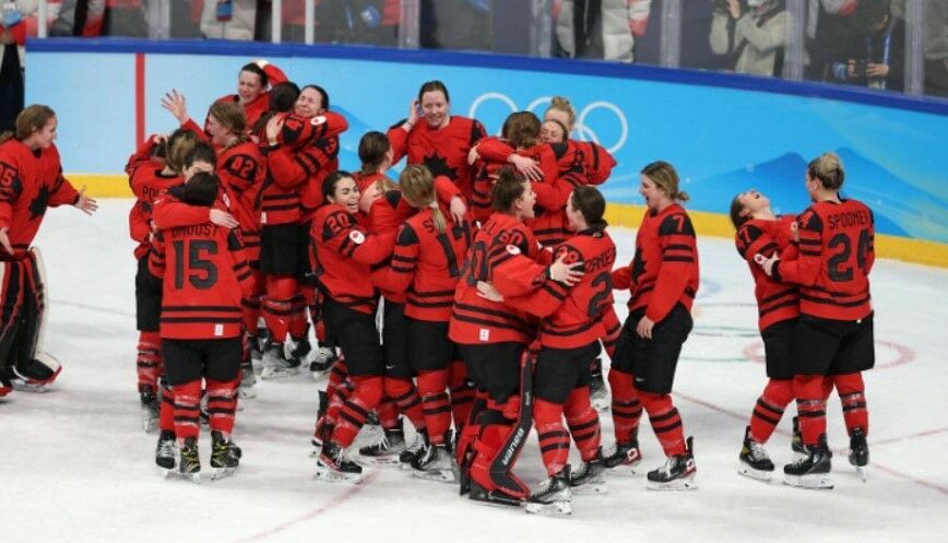 Team Canada wins the Women's Hockey Olympics for the fifth time
