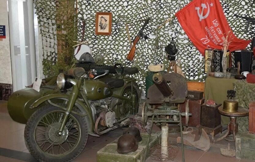 Volgograd. Exhibition of military relics.
