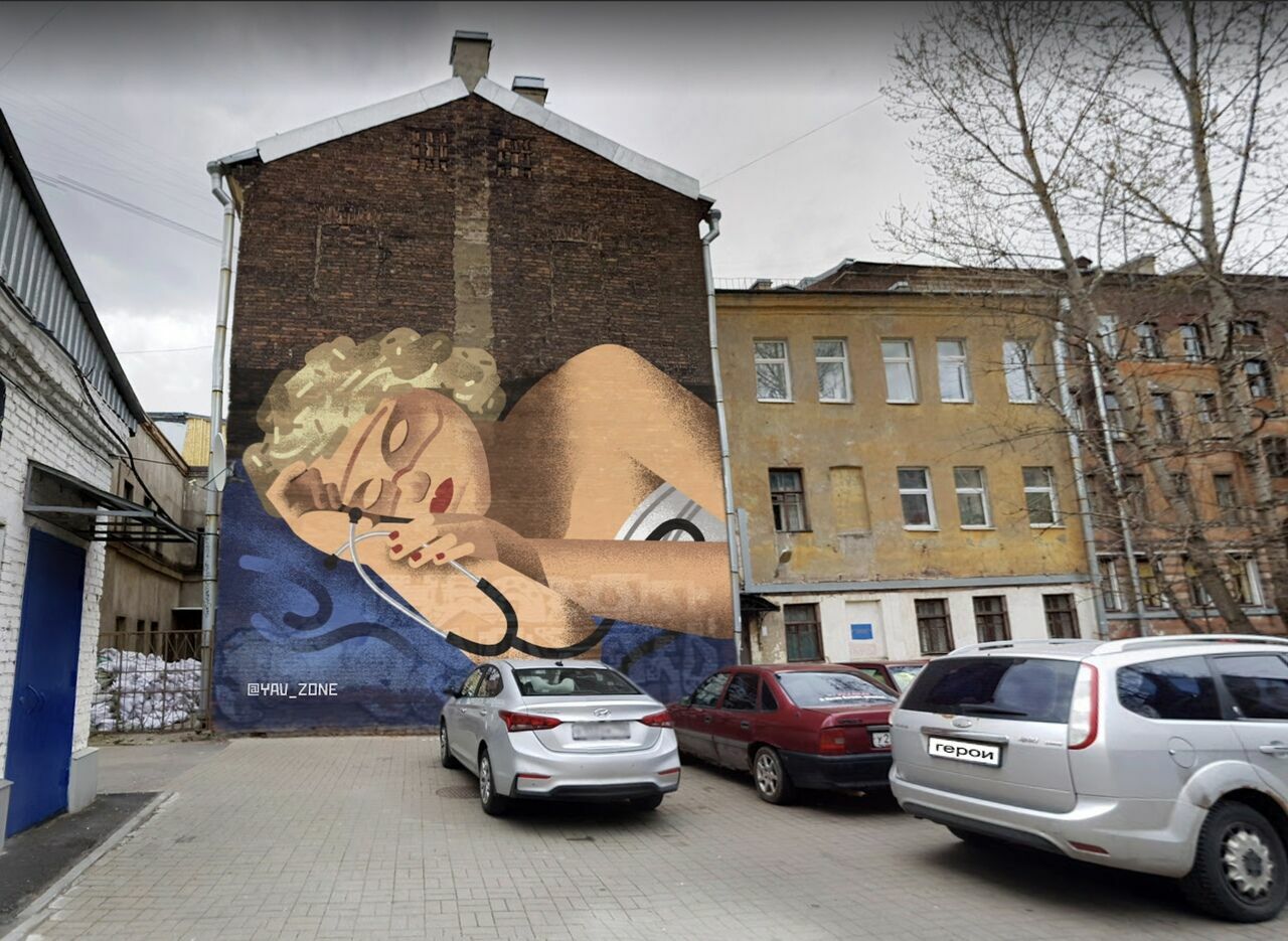 Quarantine masterpieces: St. Petersburg artists have created a virtual series of street art