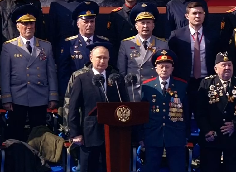 Vladimir Putin congratulated Russians on Victory Day