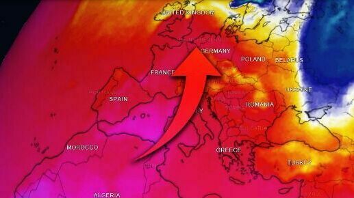Abnormally warm weather has been established in Europe