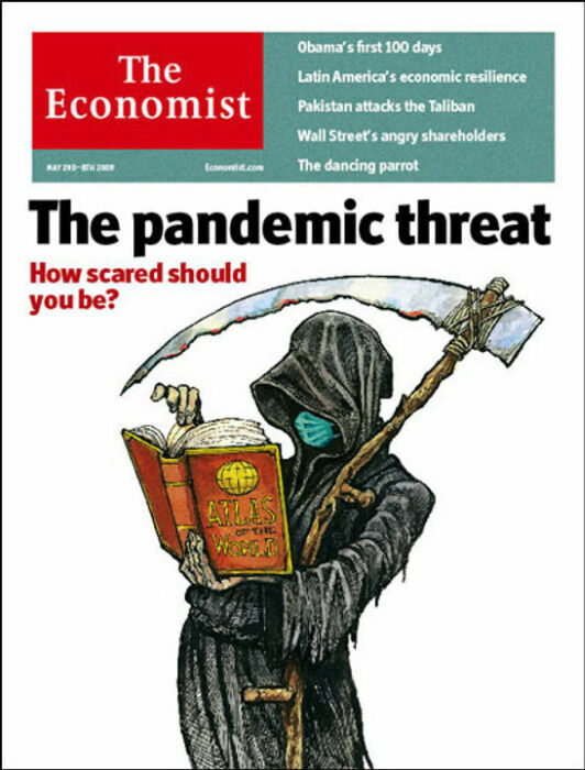 Обложка The Economist за 2009 год.