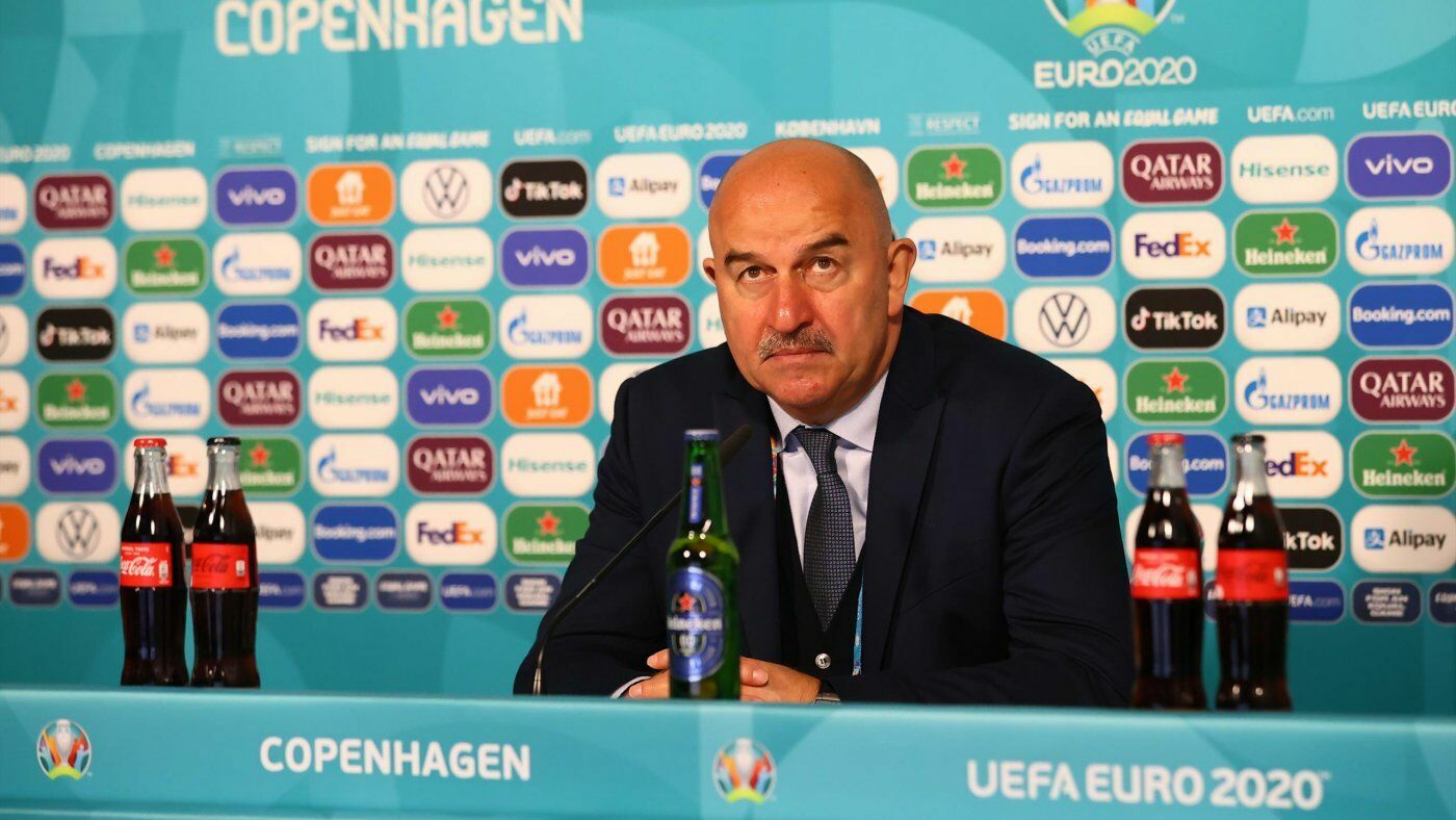 Cherchesov called the failed match with the Danes the best of the Russia's team at Euro 2020