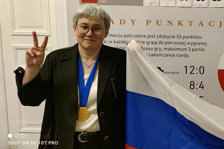 Tamara Tansykkuzhina defended her world draughts champion title