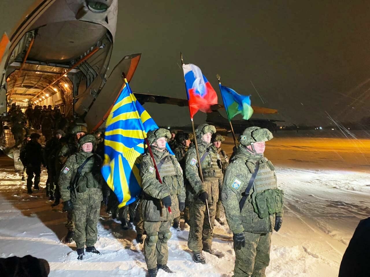 CSTO peacekeepers flew from Kazakhstan to the Moscow region