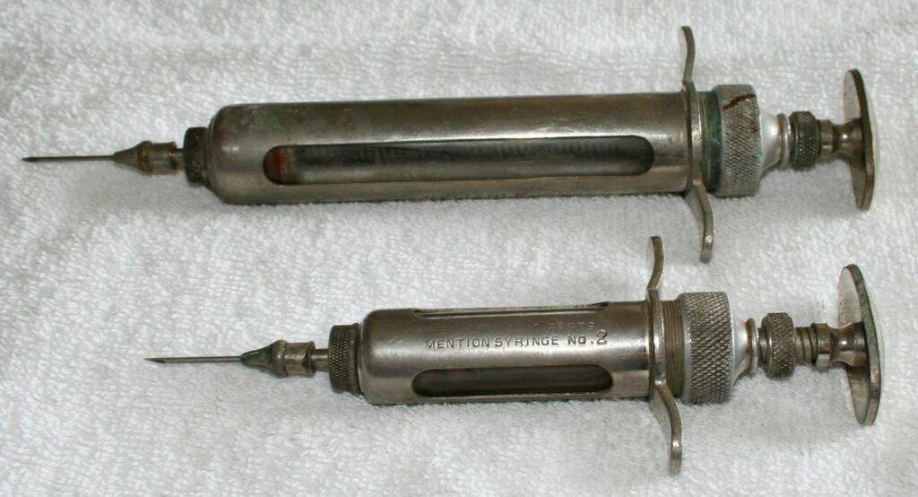 19th century syringes looked intimidating.
