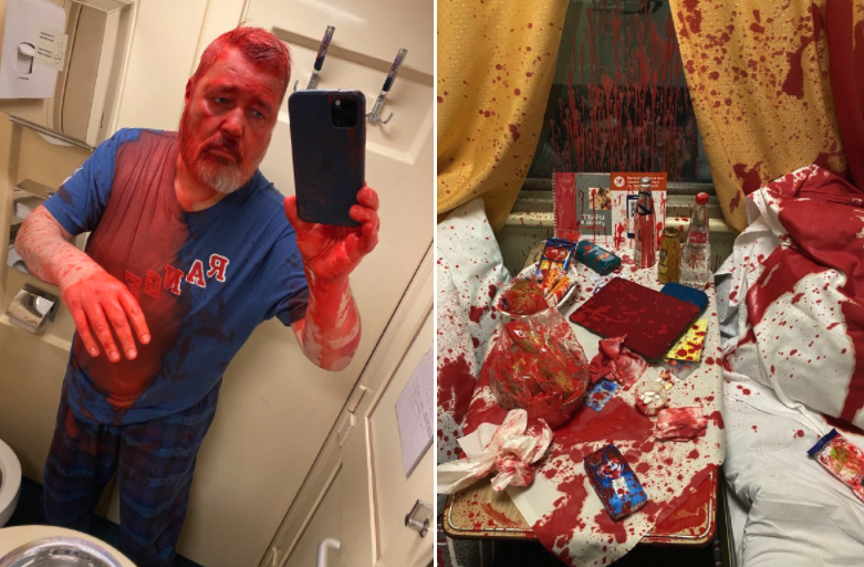 The editor-in-chief of Novaya Gazeta, Dmitry Muratov, was doused with paint