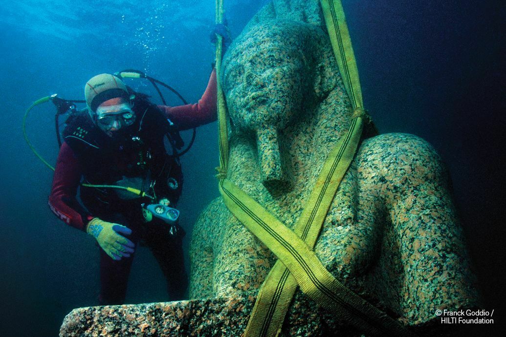 Ancient burial discovered in a sunken Egyptian city
