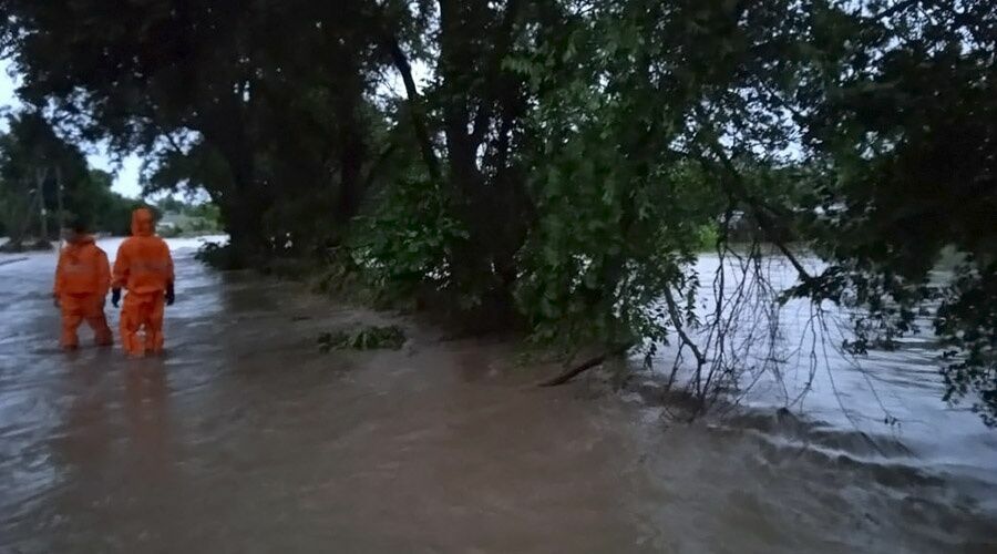 Downpour with two monthly precipitation rates flooded Kerch