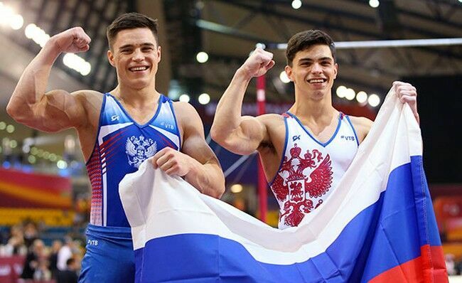 Russian gymnasts won the Olympics in the team all-around