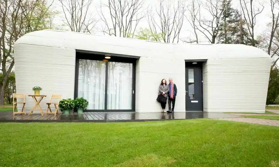 Europe's first 3D printed house welcomes residents