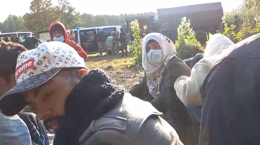 Afghan migrants blocked at the border of Belarus and Poland