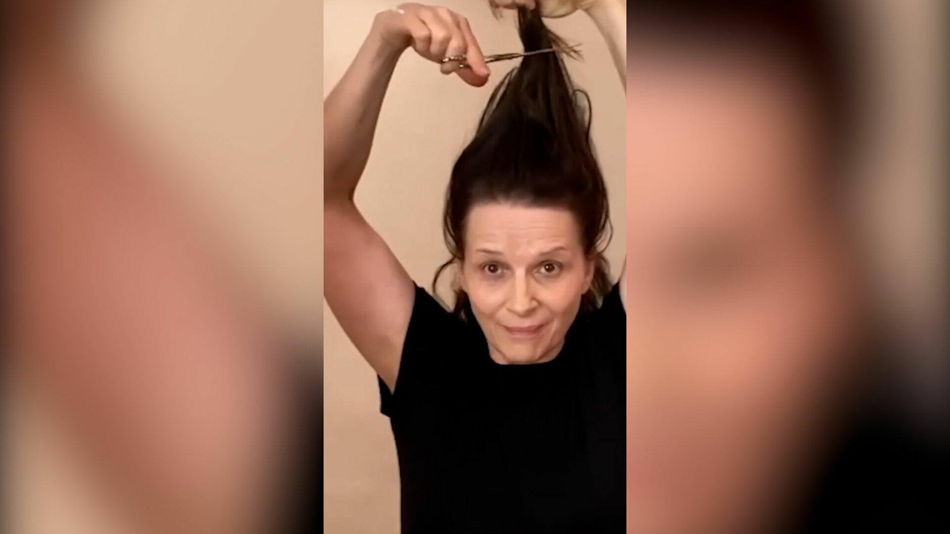 Juliette Binoche cut her hair in support of the rebellious women in Iran
