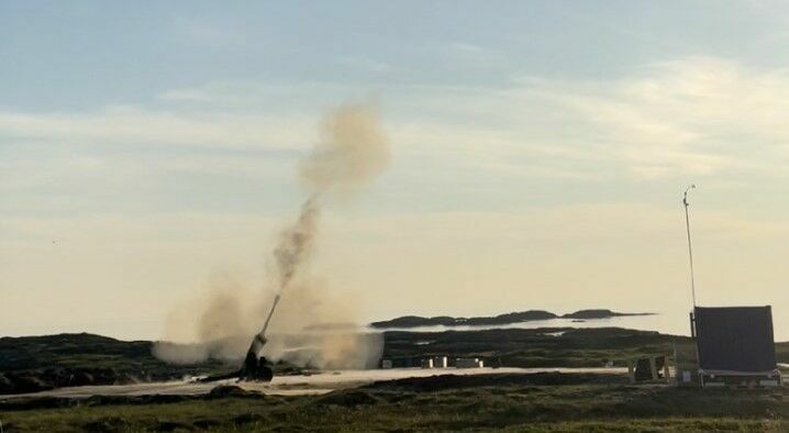 USA and Norway tested a rocket-propelled projectile for cannon artillery
