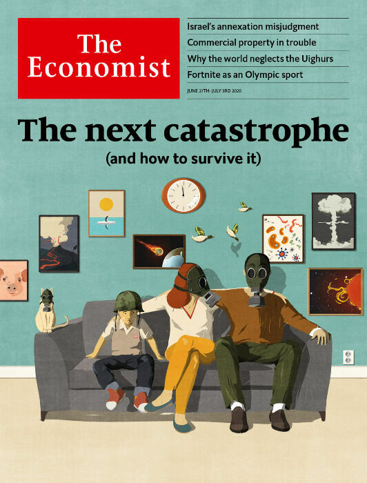 Обложка The Economist от 27 июня 2020 года.