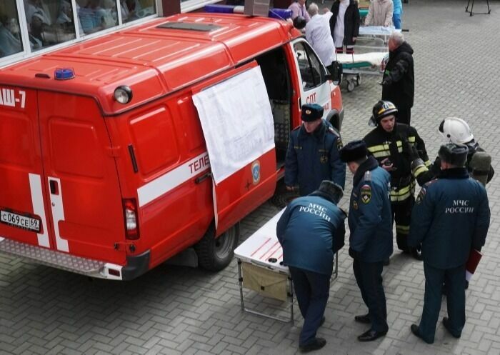 Two people died in a fire at the Kirov infectious diseases hospital