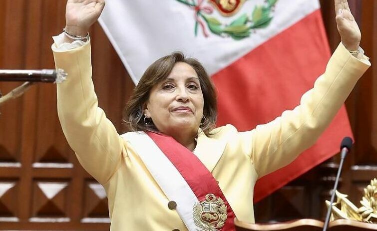 Peru's first female president, Dina Boluarte, took the oath of office