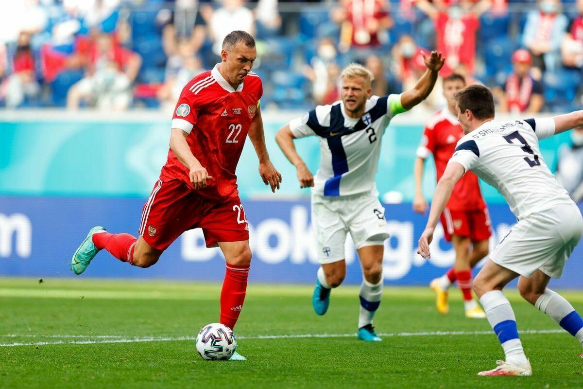 The Russian national team beat the Finns at the Euro 2020 championship