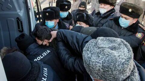 About two thousand rioters were detained in Alma-Ata per day
