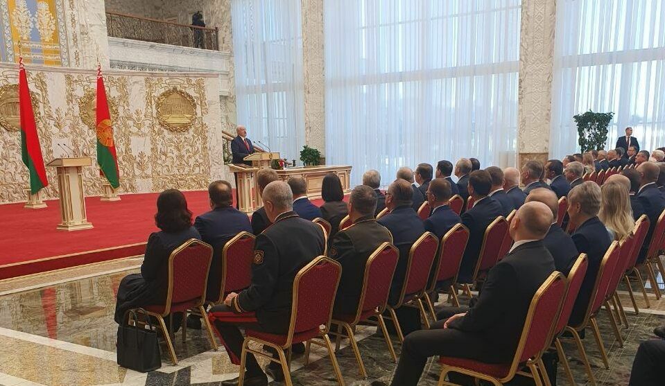 Alexander Lukashenko took office as President of Belarus at a secret ceremony
