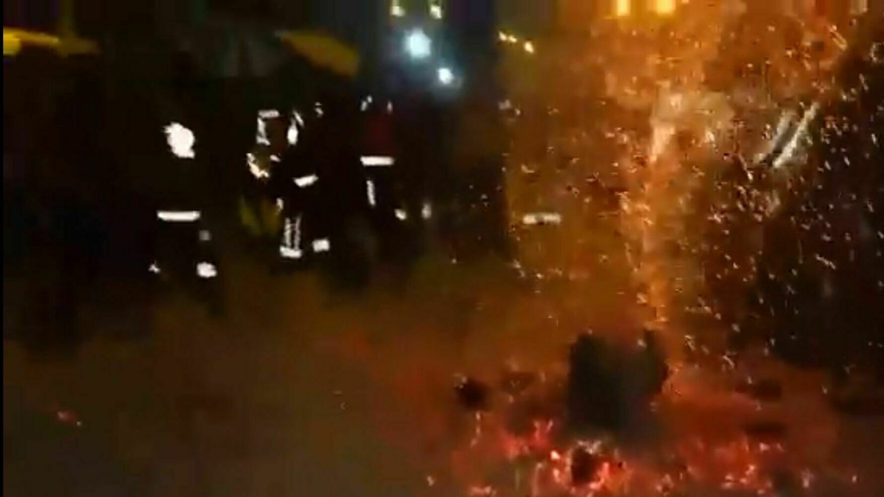 Video of the day: a strange explosion occurred at the feet of the head of the Ministry of Health of Turkey