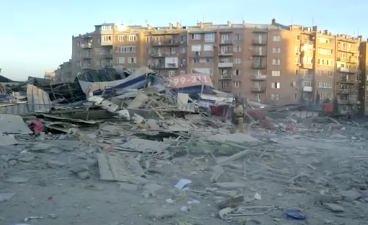 A powerful explosion has thundered in a Vladikavkaz supermarket