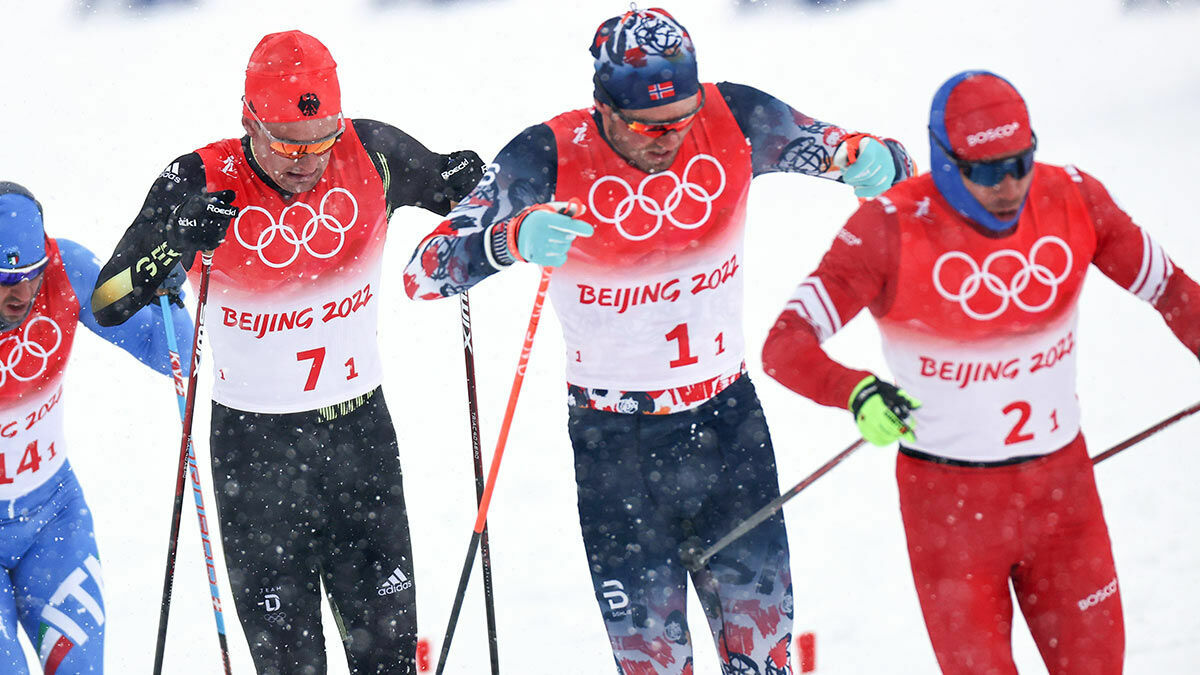 Russian skiers for the first time in 42 years won the men's relay at the Olympic Games