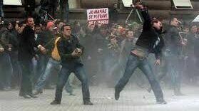 Rioters in Albania began storming the parliament