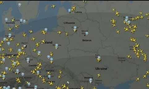 Photo of the day: no one flies over Belarus anymore