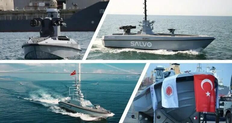 Turkey demonstrates its unmanned combat boats