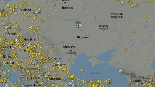 February 24: the sky over Ukraine is clear of aircrafts