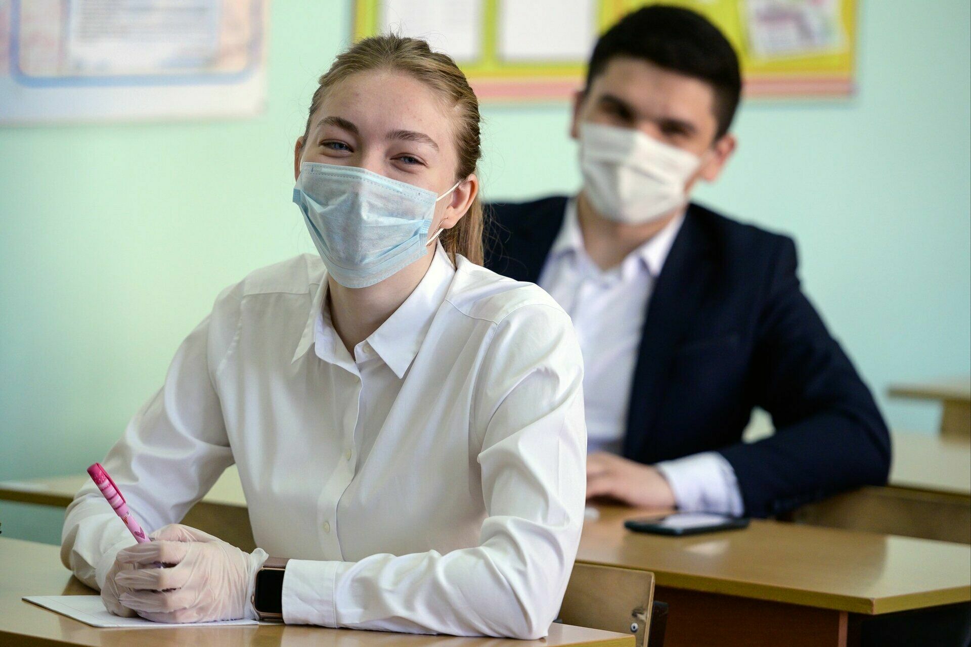 Moscow high school students were transferred to distance learning