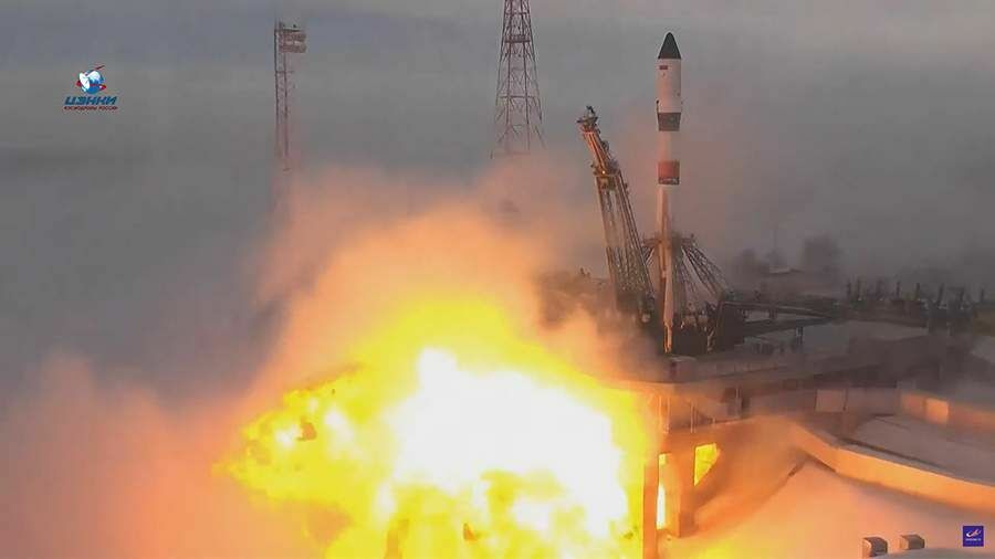 Soyuz rocket with Progress spacecraft launched from Baikonur