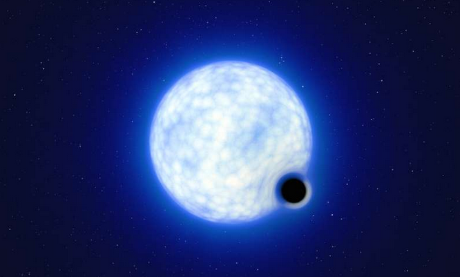 Astronomers have discovered the first "sleeping" black hole outside the Milky Way