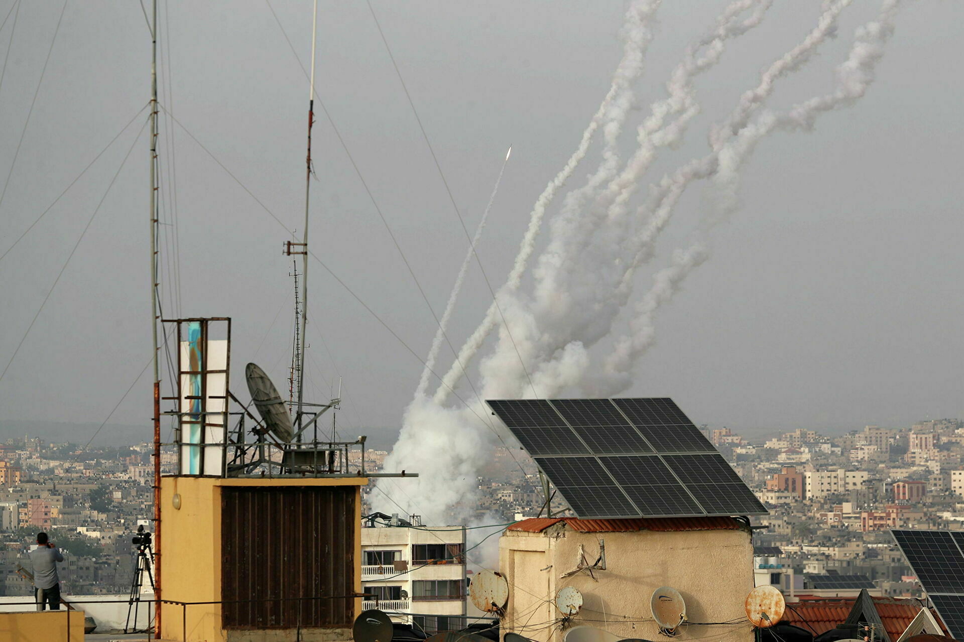 Israel counted 1,600 rockets fired at it from the Gaza Strip