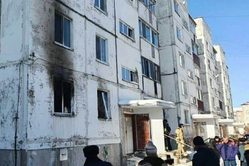 On Sakhalin, a man died in a gas explosion in a five-story building