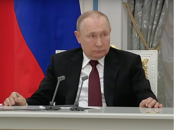 Russian President Vladimir Putin delivered a televised address to the citizens of the country