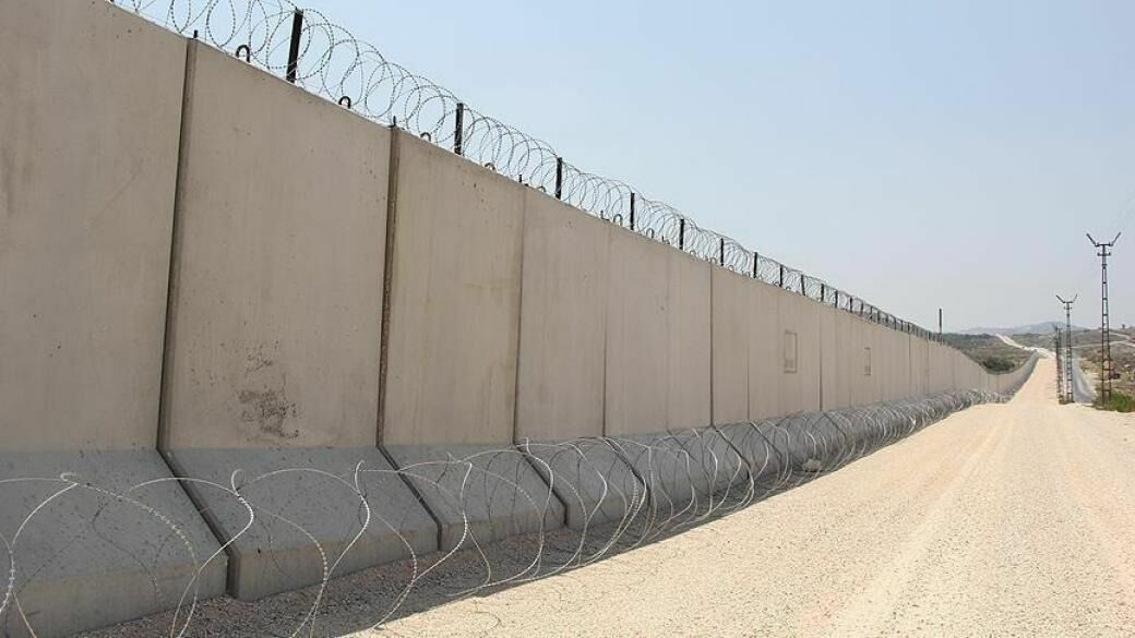 Impenetrable Israeli wall.