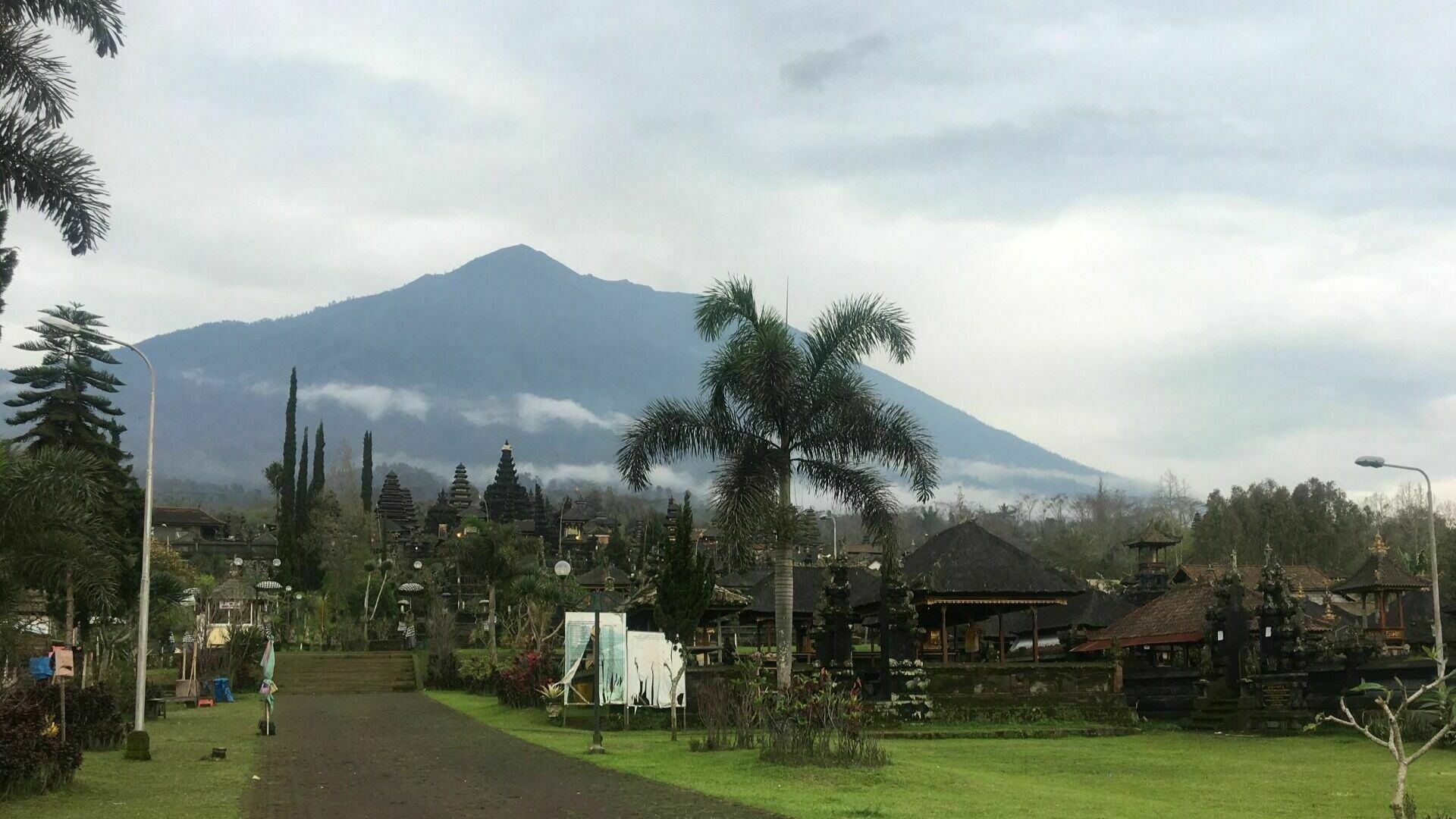 Bali authorities have deported a Russian blogger who took off his pants on the Agung volcano